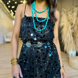 Sequin Dreams Bubble Mini Dress