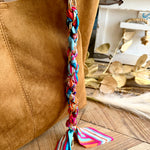 Braided Scarf Chain Bag Accessory In Vibrant - Infinity Raine