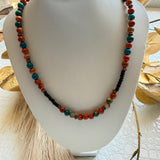 Multi Colored Turquoise Beaded Collar Necklace