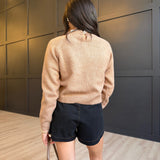 Orchard Spice Sweater In Camel White