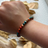 Multi-colored Turquoise Stretch Beaded bracelet