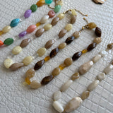 Irregular Chunky Marble Resin Beads Necklace - Infinity Raine