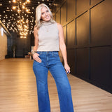 L.T.J. Dark Paola Wide Leg Jeans