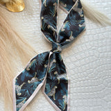 Soft Silky Skinny Twilly Scarf Necklace Wrap