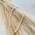 White Marble Beaded Necklace - Infinity Raine