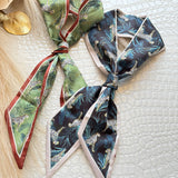 Soft Silky Skinny Twilly Scarf Necklace Wrap