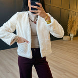 So So Soft Faux Fur Jacket In Ivory