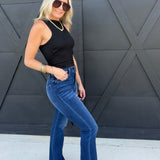 Dark Pencil Leg Jean