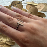 I Am Worthy Double Bar Ring