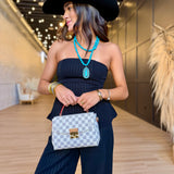 Gilded Evening Pinstripe Tube Top