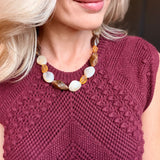 Wandering Intricate Knit Dress In Burgundy