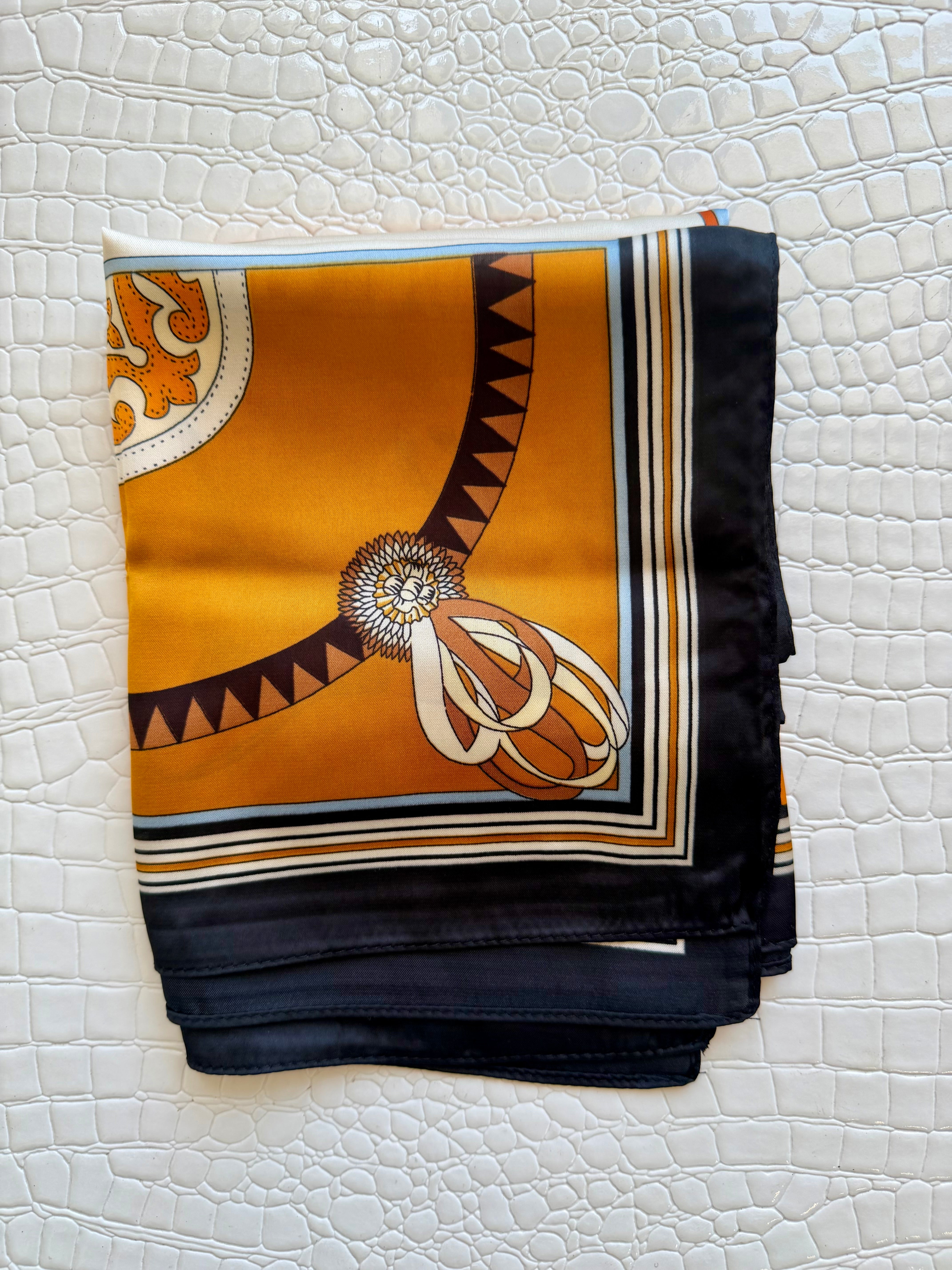 Chic Accent Scarf In Yellow - Infinity Raine