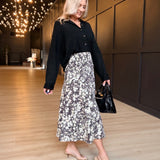 Collared Button Down Cardigan Sweater in Black