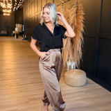 Melody Balloon Pants In Taupe