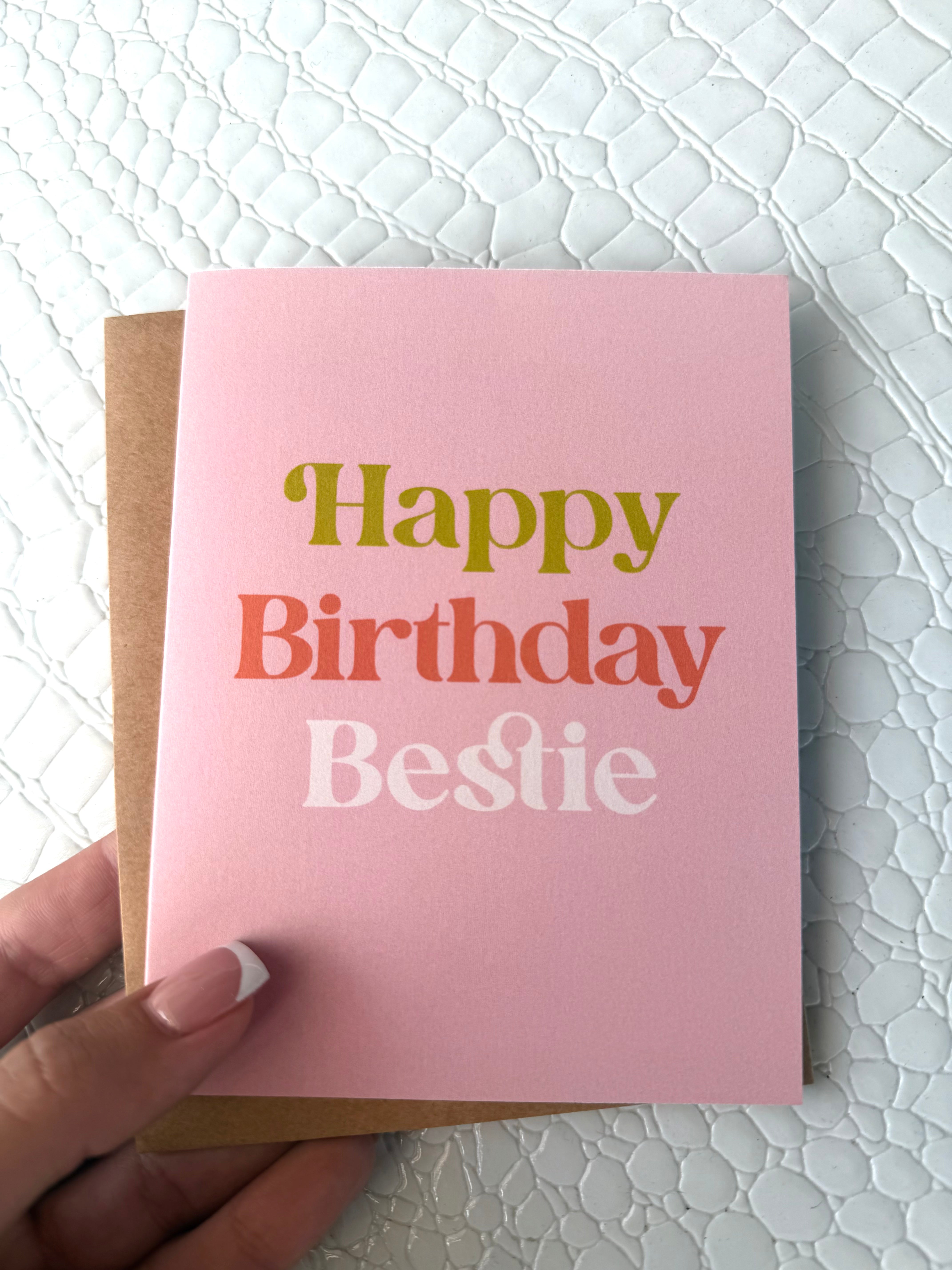 "Happy Birthday Bestie" Greeting Card - Infinity Raine
