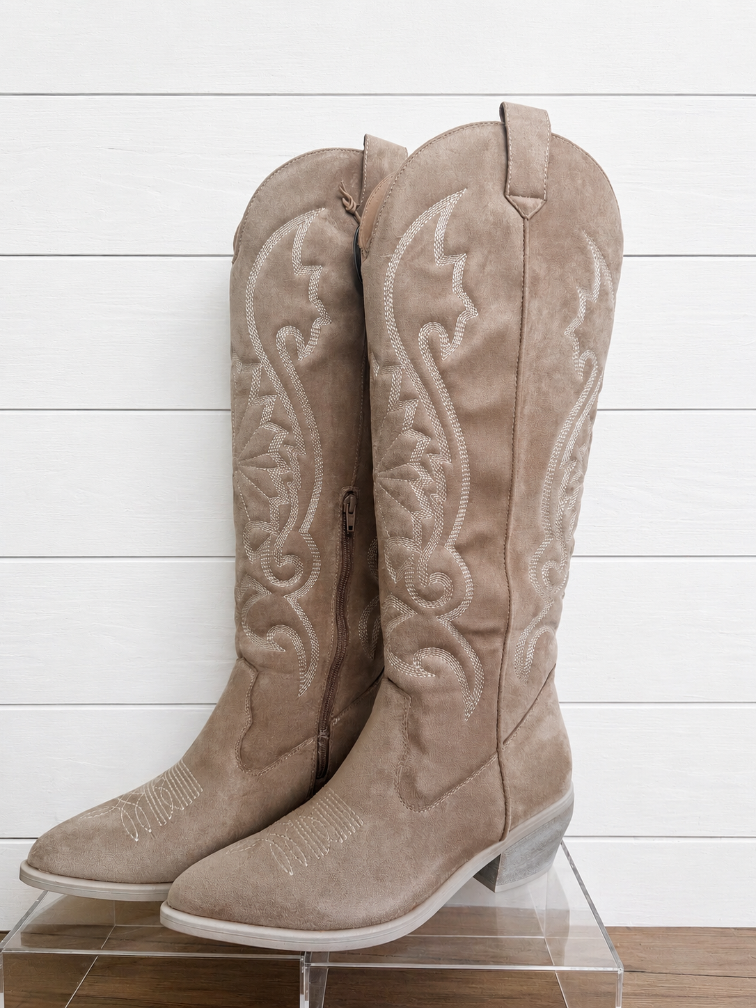 Mia Kolt Nova Boots In Beige - Infinity Raine