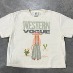 Cowgirl Kaki Tee In Ivory - Infinity Raine