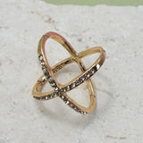 Scarf Charms  Slider Ring