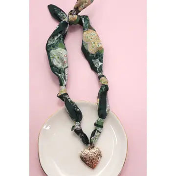 Handmade Scarf Charm Necklace - Infinity Raine