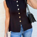 Faux Leather Chain Crossbody In Black - Infinity Raine