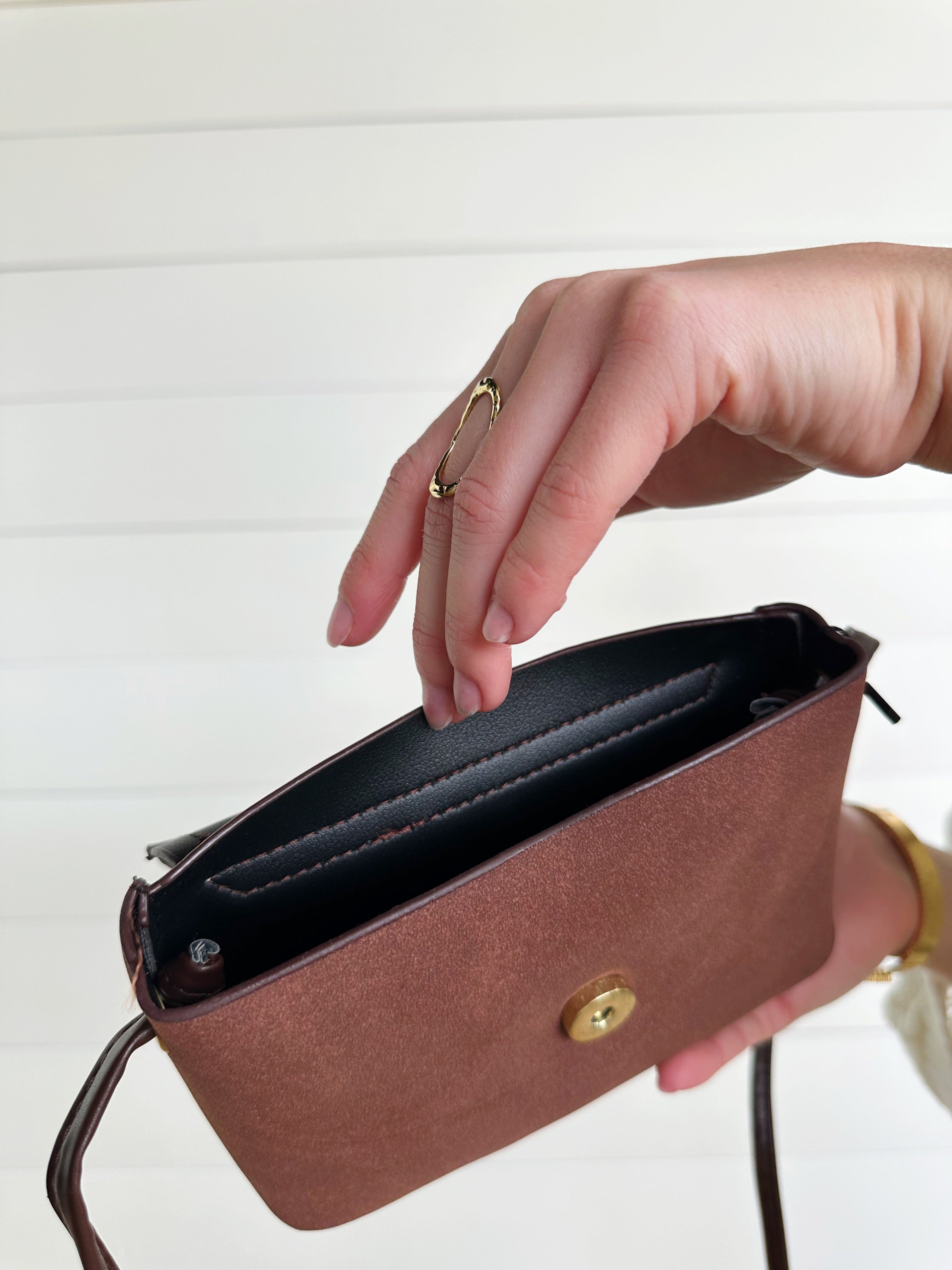 Faxu Leather Cross Body Bag - Infinity Raine