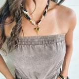 ACCITY Jewelry - Necklaces Leopard Bandana Chunky Charm Necklace In Gold 03978230