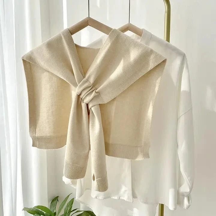 ACCITY Outerwear - Cardigans Apricot Knitted Shawl In Multiple Colors 01331958