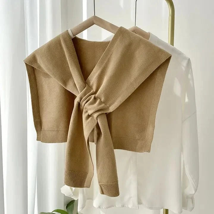 ACCITY Outerwear - Cardigans Camel Knitted Shawl In Multiple Colors 01397494