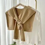 ACCITY Outerwear - Cardigans Camel Knitted Shawl In Multiple Colors 01397494