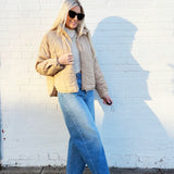 AEMI+CO Outerwear - Jackets & Coats Quilted Puffer Jacket In Oat