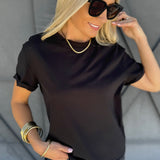Mali Baby Tee Short Sleeve Top In Black - Infinity Raine