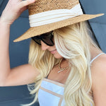 Rattan Panama Hats In Khaki - Infinity Raine