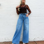 All Over Lace Top In Brown - Infinity Raine