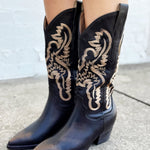 Amaya Classic Western Boots In Coffee - Infinity Raine