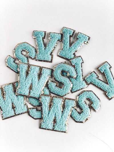 Make It Your Own Chenille Letter Patches-Mint - Infinity Raine