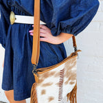 American Darling Cowhide Hair-On Leather Bag - Infinity Raine