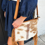 American Darling Cowhide Hair-On Leather Bag - Infinity Raine