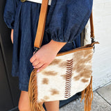 American Darling Cowhide Hair-On Leather Bag - Infinity Raine