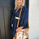 American Darling Cowhide Hair-On Leather Bag - Infinity Raine