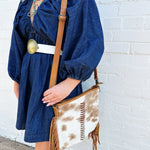 American Darling Cowhide Hair-On Leather Bag - Infinity Raine