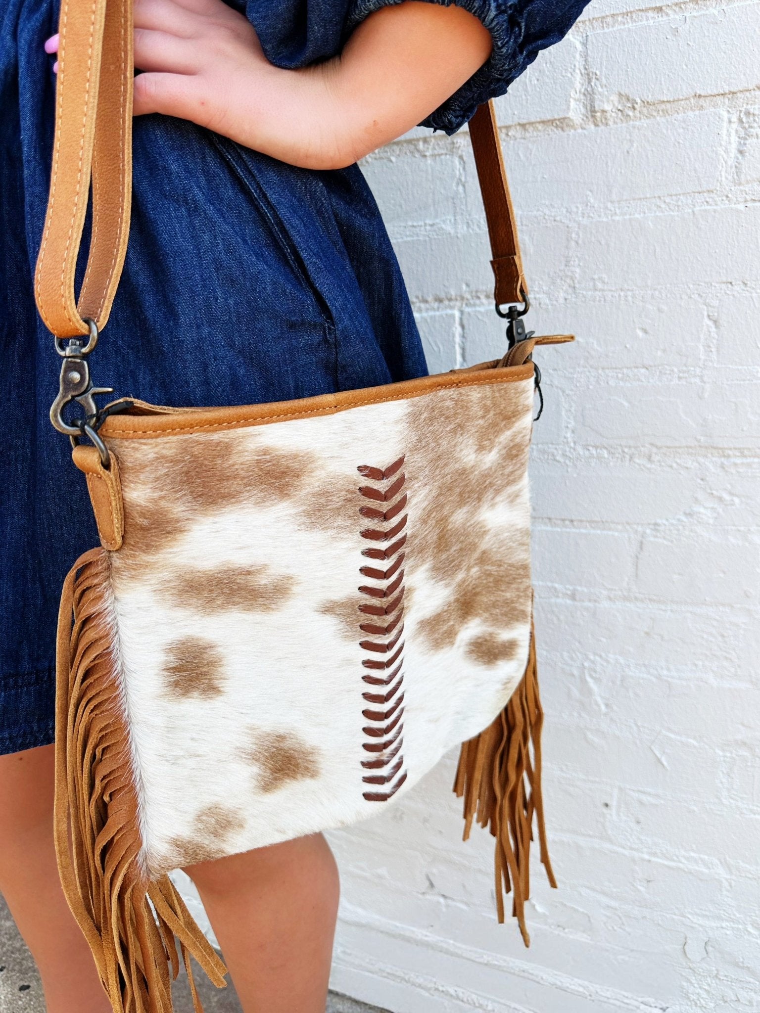 American Darling Cowhide Hair-On Leather Bag - Infinity Raine