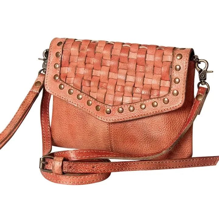 American Darling Crossbody Genuine Leather Woven Bag - Infinity Raine