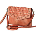 American Darling Crossbody Genuine Leather Woven Bag - Infinity Raine