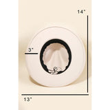Flat Brim Ribbon Hat In Beige - Infinity Raine