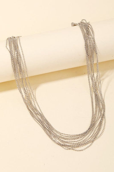 Multi Beaded Layered Necklace - Infinity Raine