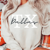 Dallas TX Sweatshirt In Sand - Infinity Raine