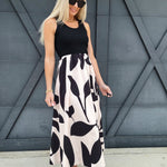 asia direct+ DRESSES Two Tone Floral Print Dress In Black
