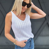 Eyelet Cami Tank In White - Infinity Raine