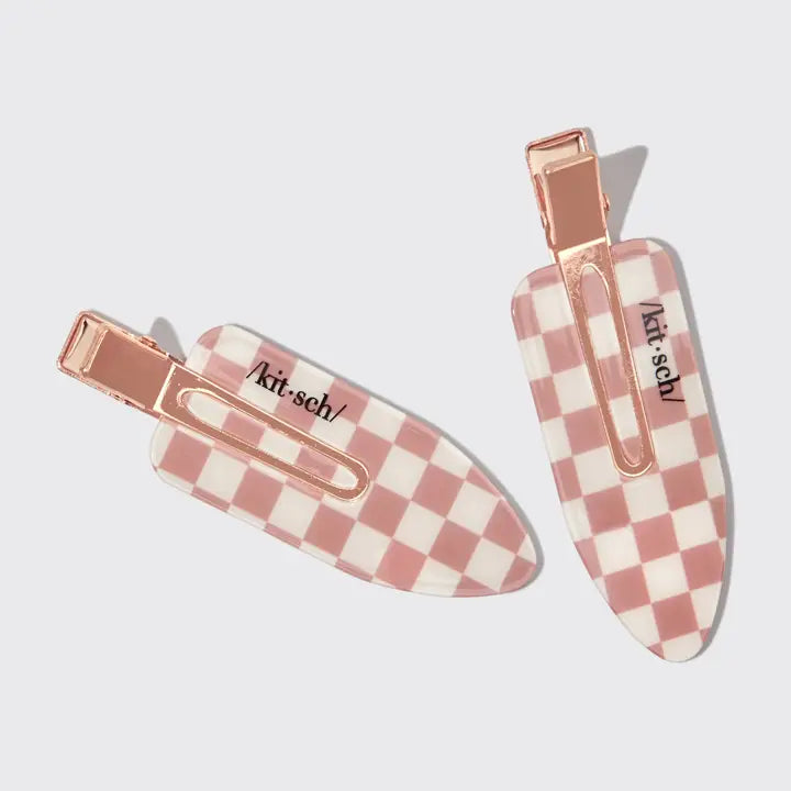 Kitsch Recycled Plastic Xl Creaseless Clips 2pc Set -Terracotta - Infinity Raine