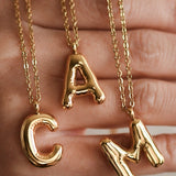 Balloon Bubble Initial Necklace - Infinity Raine